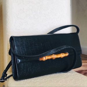 GUCCI Calfskin Bamboo Bar Crossbody Bag LIKE NEW❤️